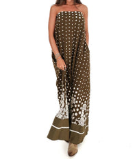 Entro - Everything in Place Strapless Polka Dot Maxi Dress