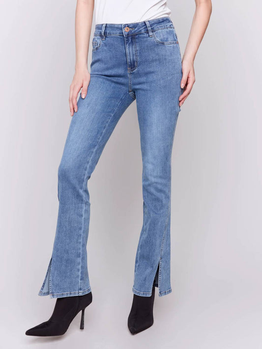 Charlie B - Front Slit Jeans