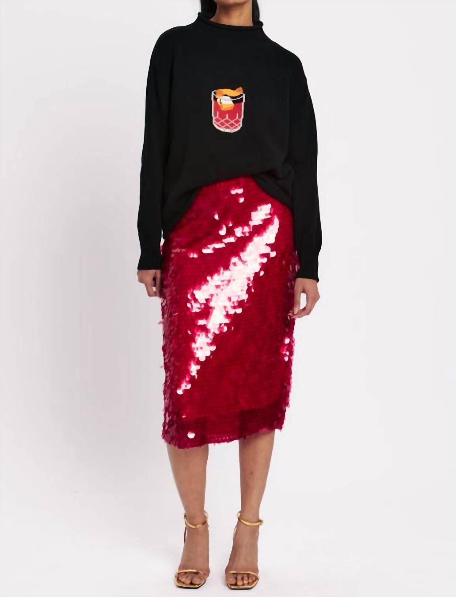 Rachel Antonoff - Negroni Cocktail Mockneck Sweater