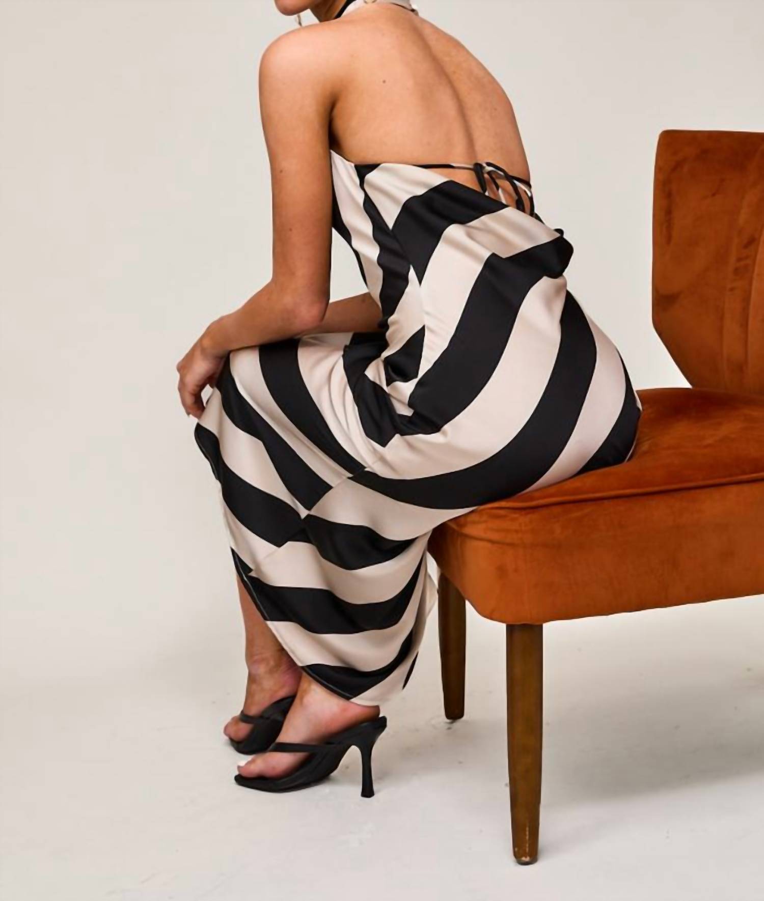 Le Lis - The Halter Cowl Neck Midi Dress
