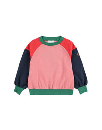 BOBO CHOSES Tic Tac Toe Block Sweatshirt in multicolor - kids' shirt - detail view