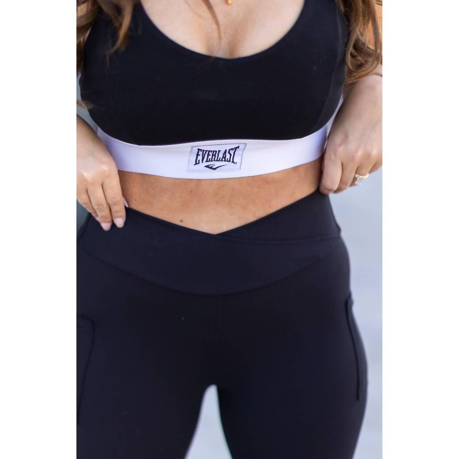 Julia Rose - Stephanie Crossover Pocket Full Length Leggings
