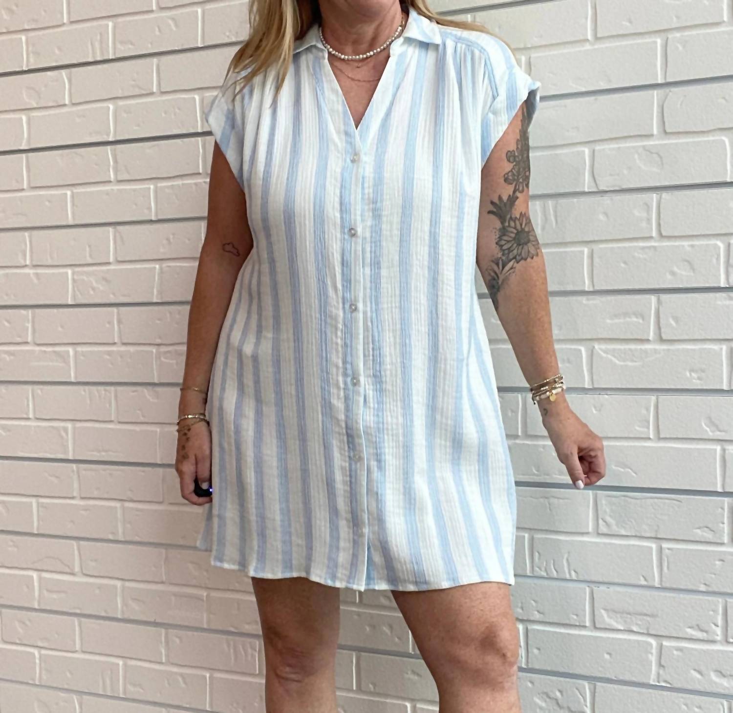 Z Supply - Shellbound Striped Gauze Dress