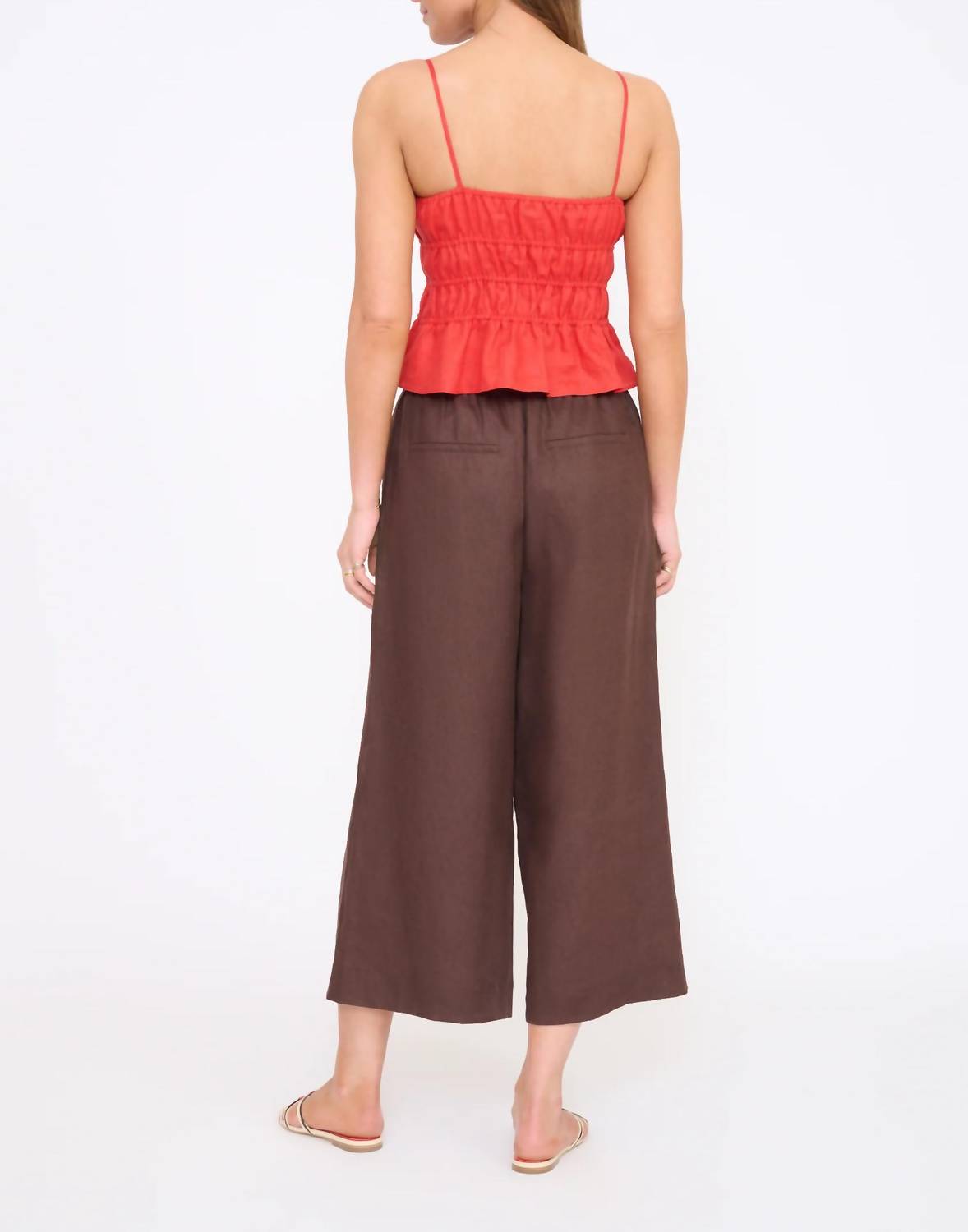 Staud - Mateo Linen Cropped Pant