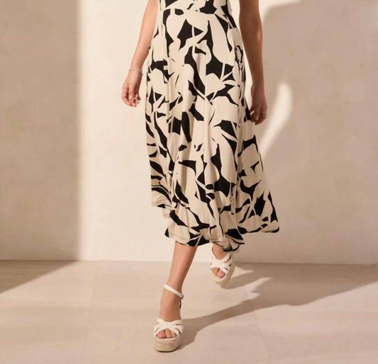 Tribal - Print Sleeveless High-low Dress