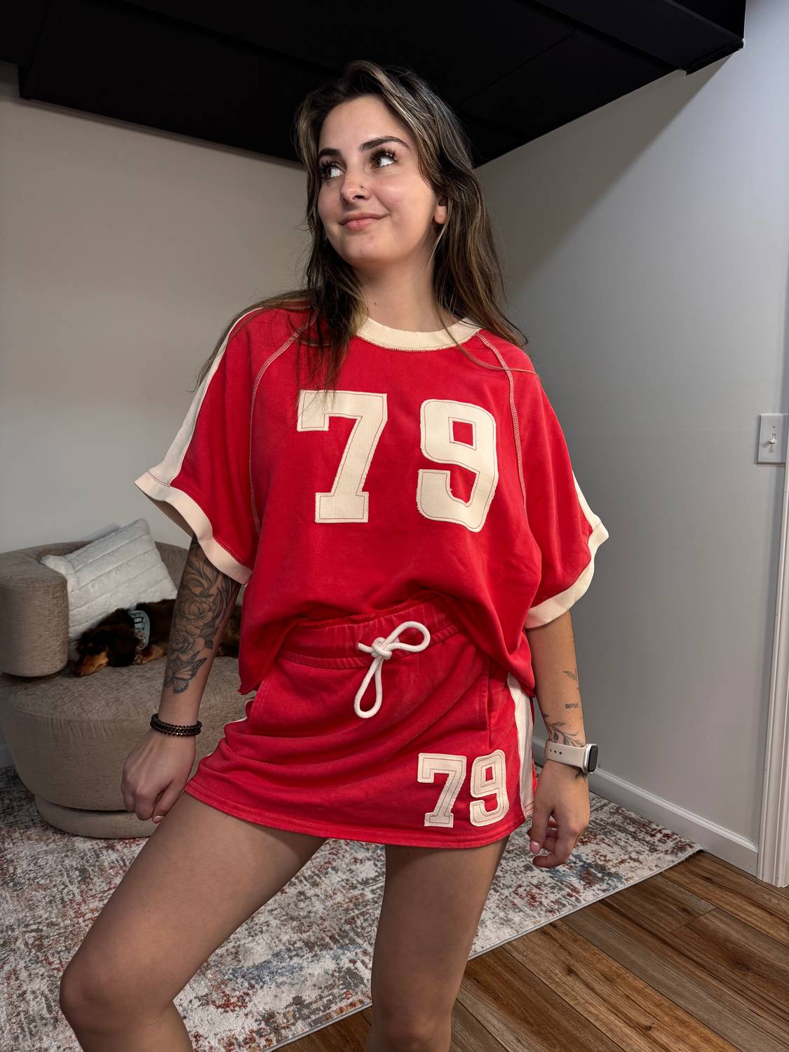 Ee:Some - Bella Gameday Boxy Tee