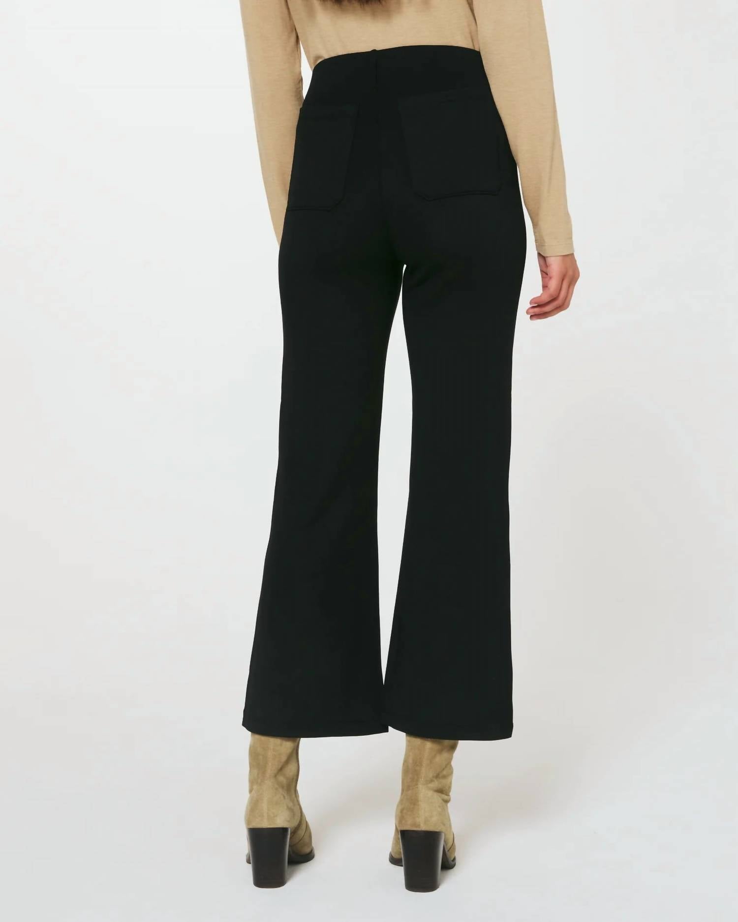 7Diamonds Nyla Cropped Trouser in black - women's pants - alternate view