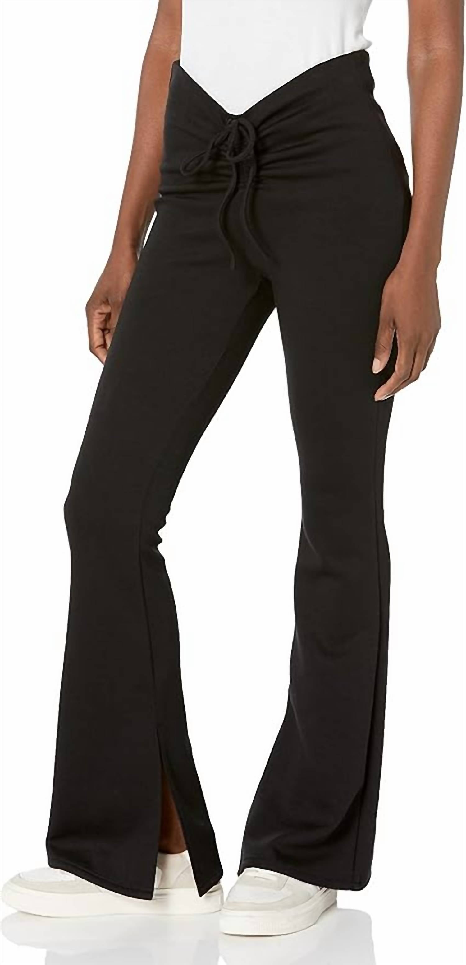 Blanknyc - Flare Pants with Drawstring Front