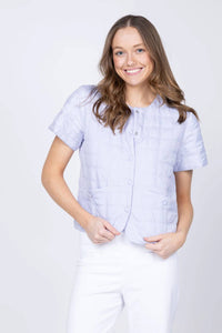 Elliott Lauren - Short Sleeve Quilted Jacket