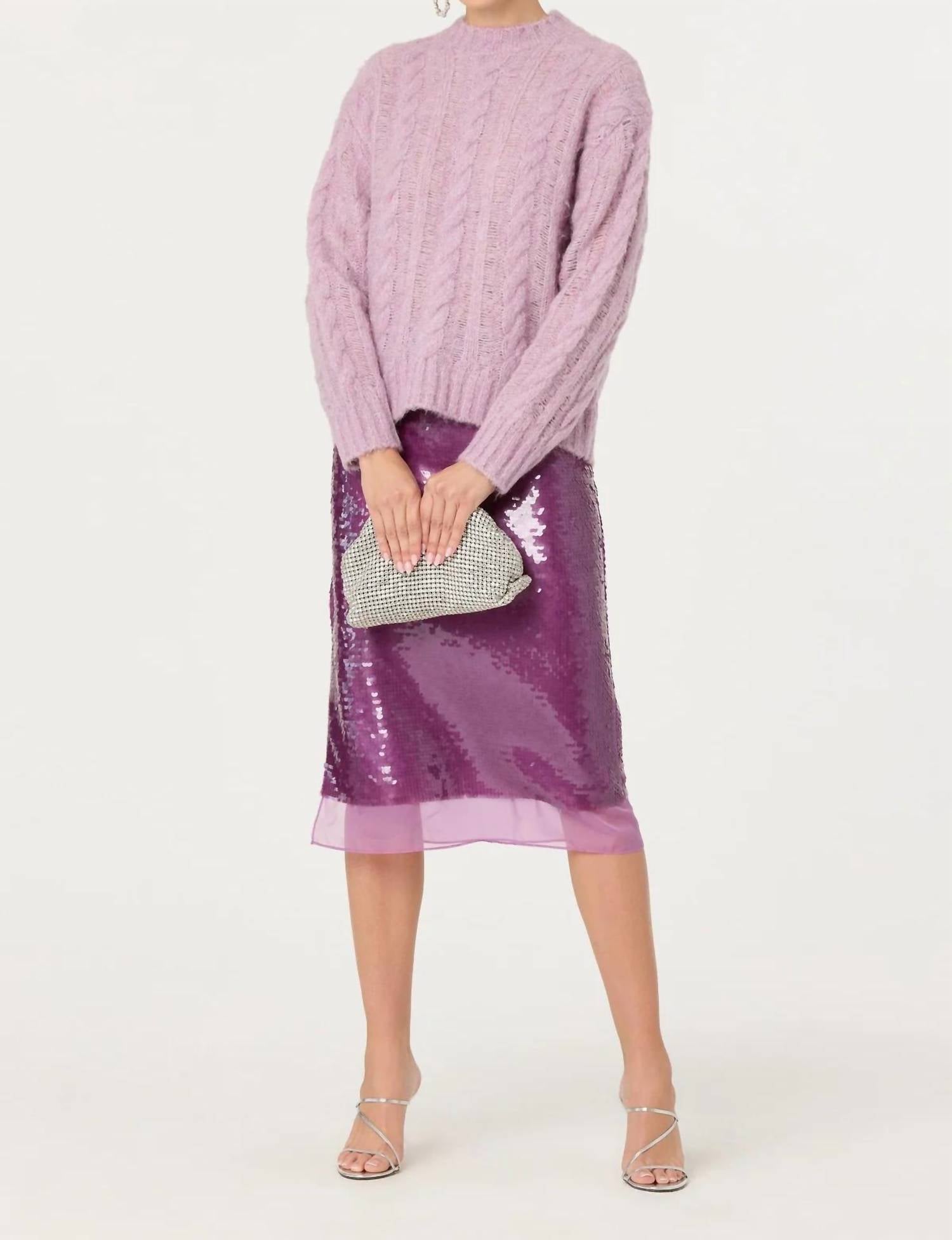 Astr - Violetta Cable Knit Sweater