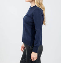 Peace Of Cloth - Metallic Pocket Crew Sweater