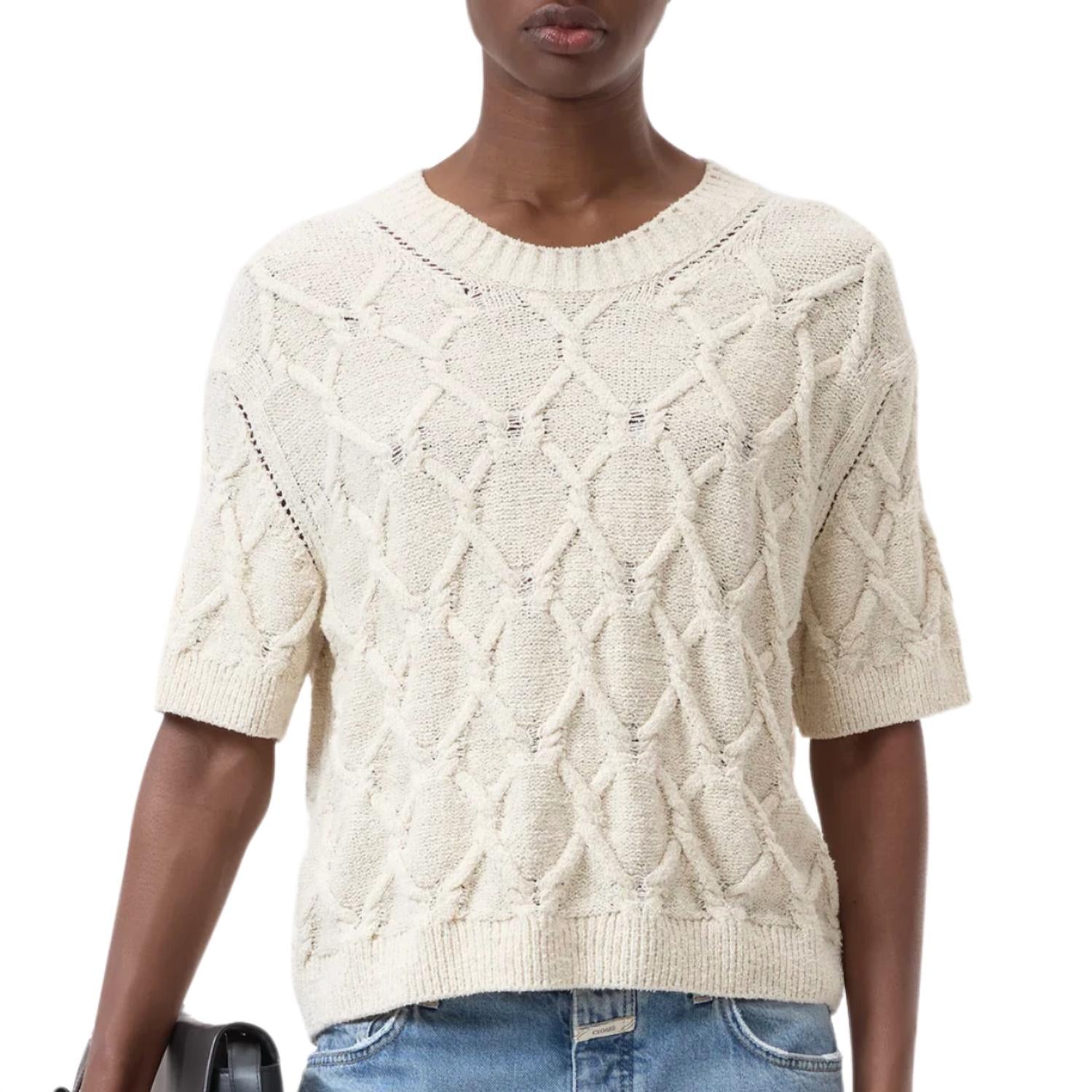 Closed - Short-Sleeved Knitted Jumper