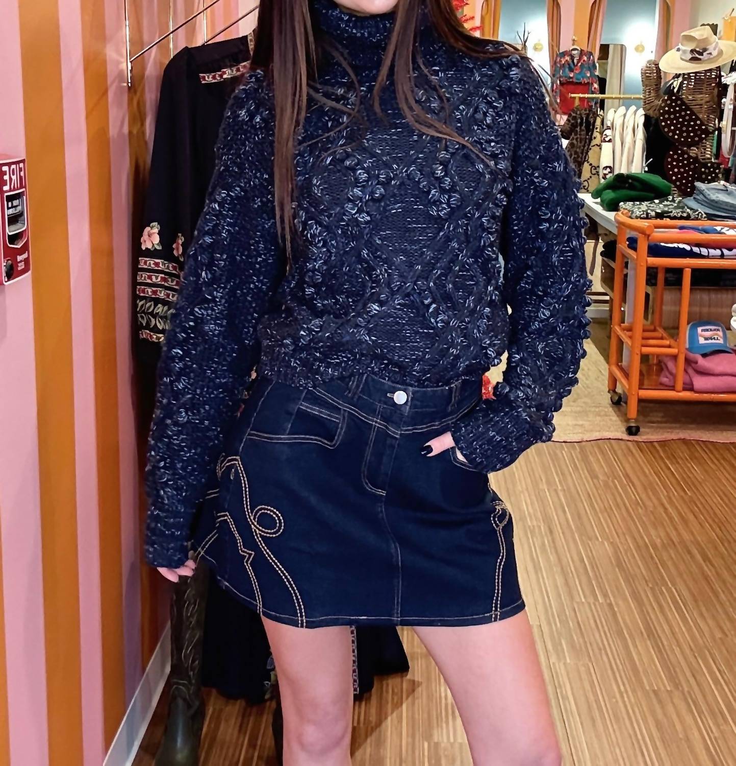 Style Usa - Kaufman Cowgirl Mini Skirt