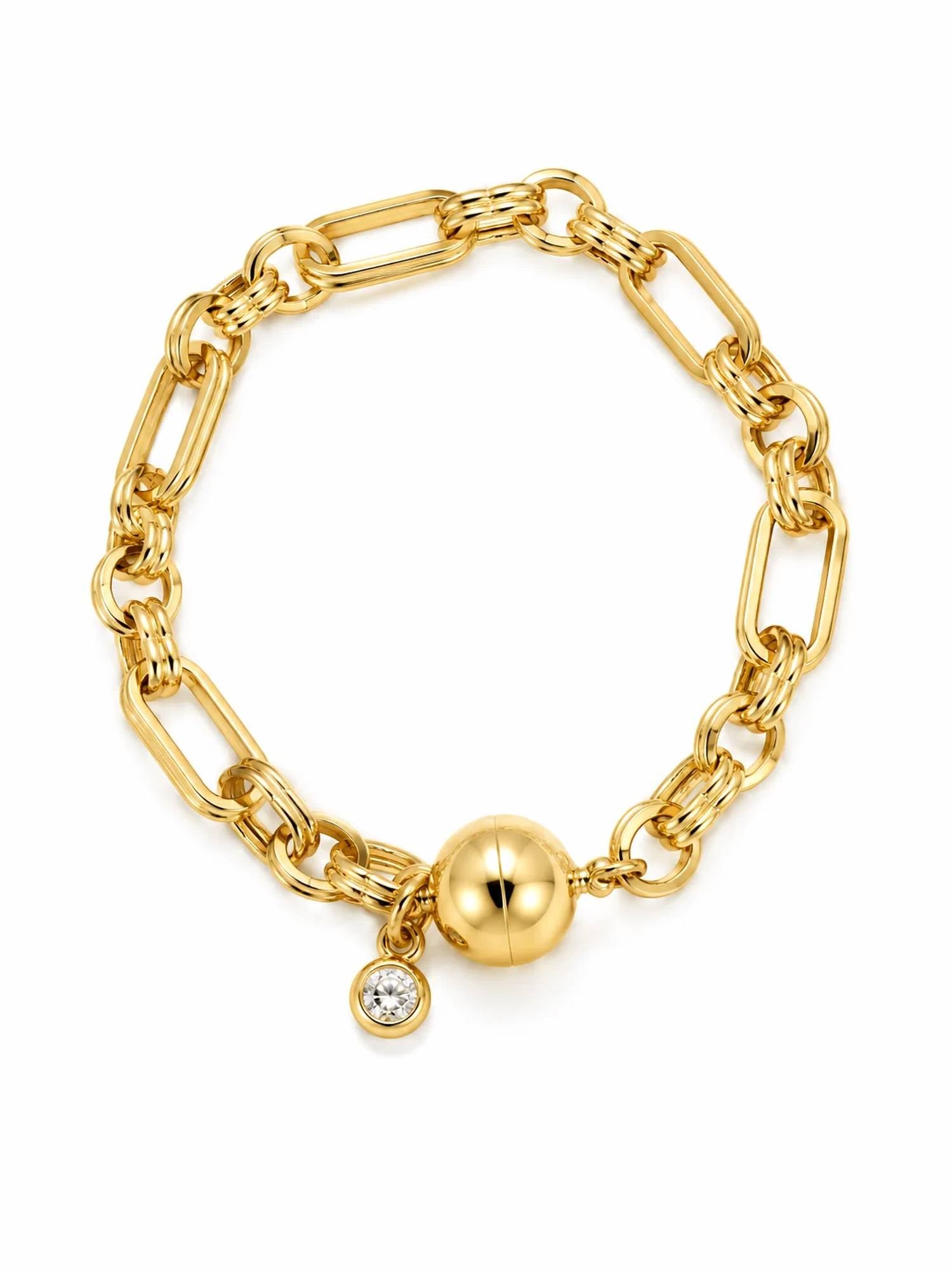 No Whining Designing - Women's Bar Link Magnetic Bracelet