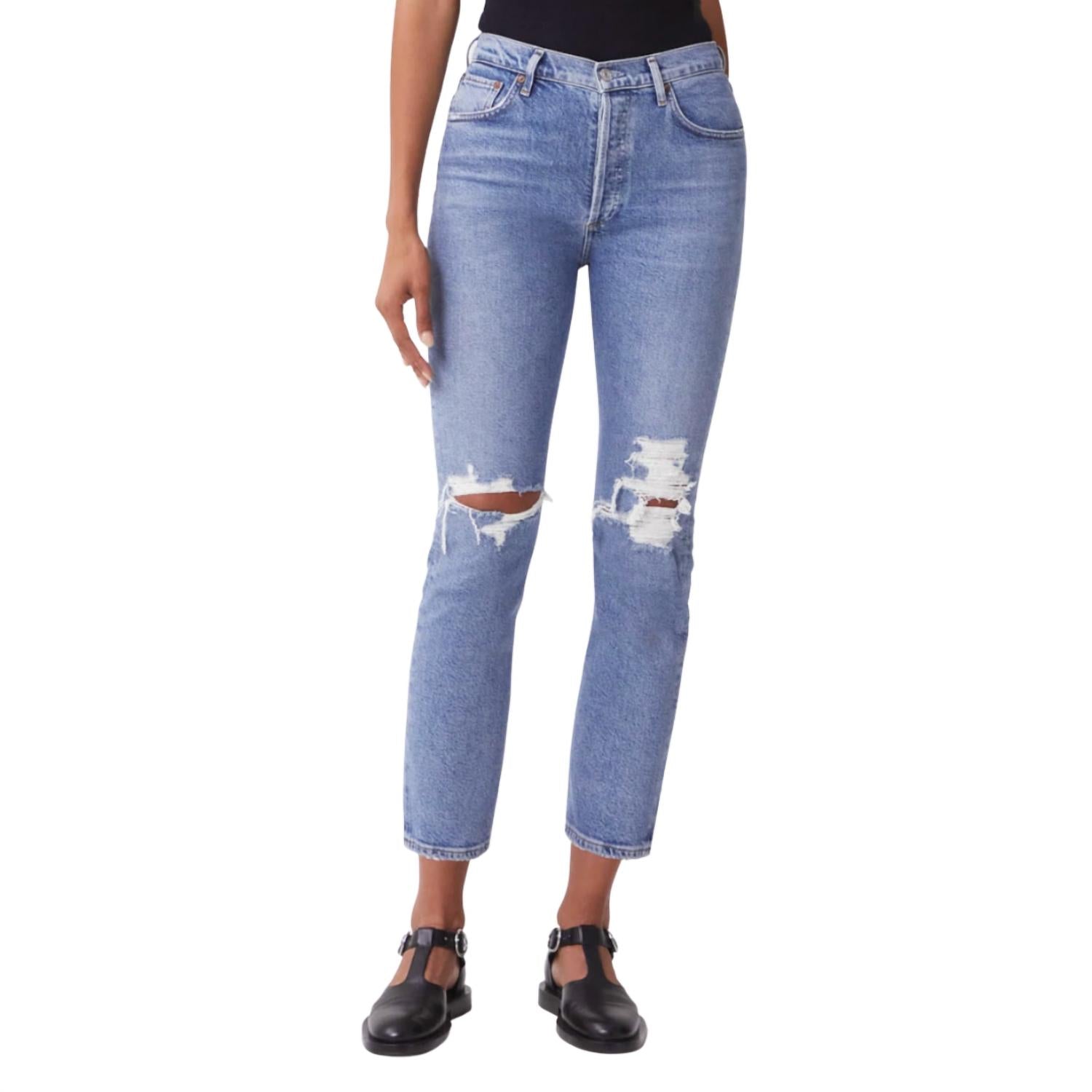 Agolde - Riley High Rise Straight Jean