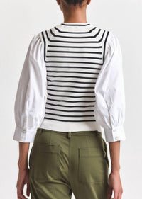 Derek Lam 10 Crosby - Tirza Mixed Media Top