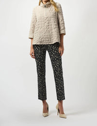 Joseph Ribkoff - Abstract Print Slim Ankle Pants