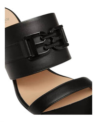 Bally - Women's Elia Square Toe Logo Accent Heel Sandals