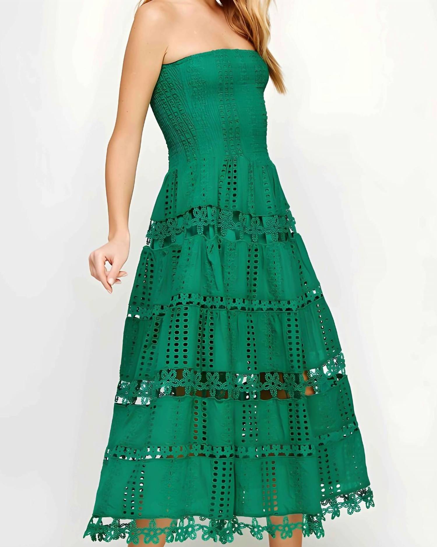 Strut & Bolt - Lena Eyelet Midi Dress