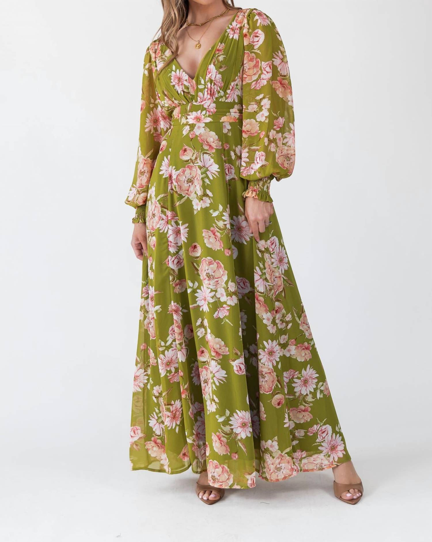 Dress Forum - Dream Girl Floral Print Maxi Dress