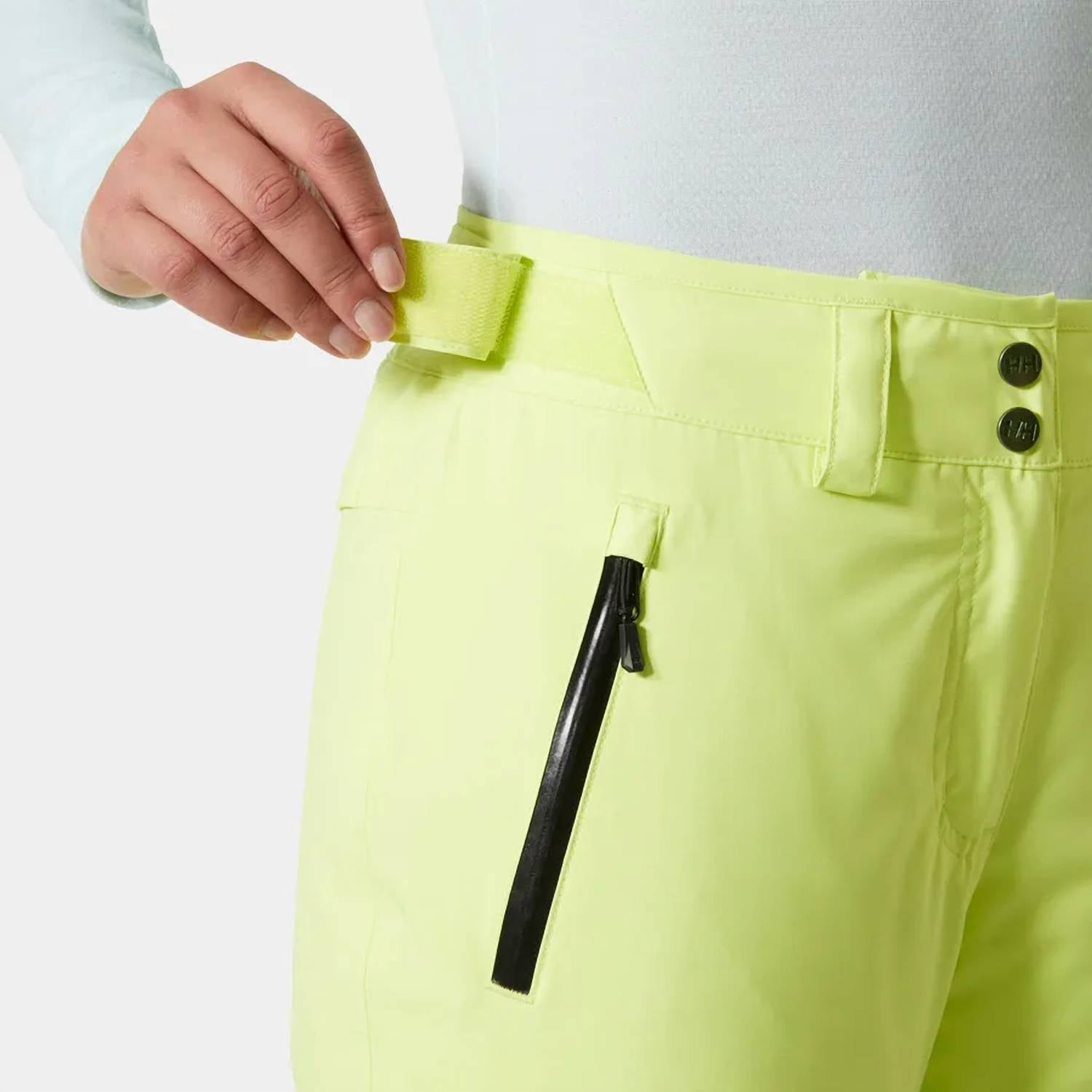 Helly Hansen Women's Insulated Legendary Pants in sunny lime - women's pants - alternate view