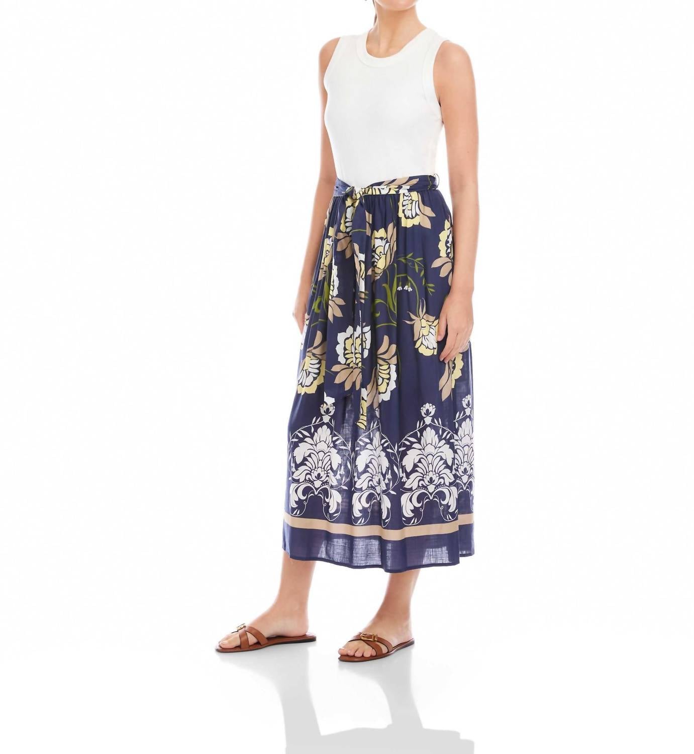 Fifteen Twenty - Seline Contrast Midi Dress