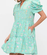 Beeson River - Floral Baby Doll Mini Dress