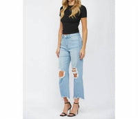 Mica Denim - Vintage Crop Flare Jeans