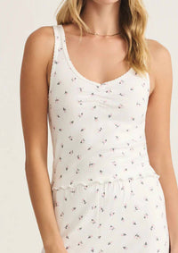 Z Supply - 90's Pointelle Ditsy Floral Tank