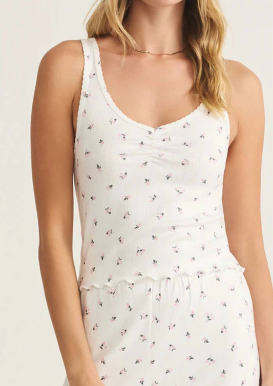 Z Supply - 90's Pointelle Ditsy Floral Tank