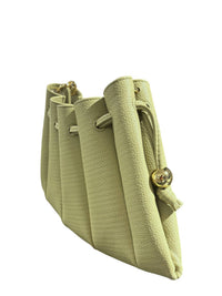 THEMOIRÈ Women's Calipso Bottalato Drawstring Shoulder Bag in olive green - women's bag - alternate view