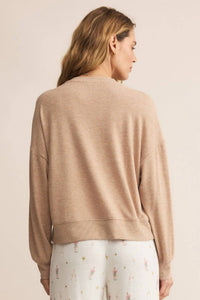 Z Supply - Champagne Long Sleeve Graphic Top