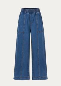 FRNCH Jean Balsamine Wide Leg Pants in blue - women's pants - view 4