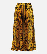 Versace - Barocco Pleated Midi Skirt