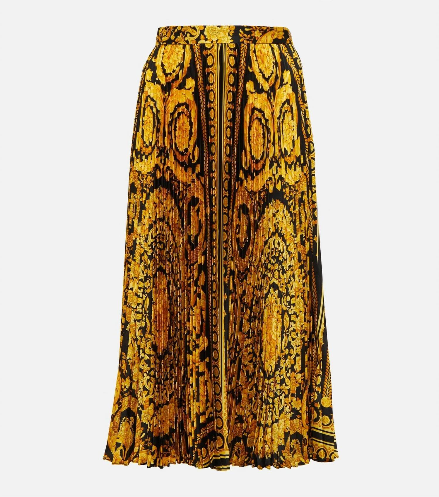 Versace - Barocco Pleated Midi Skirt