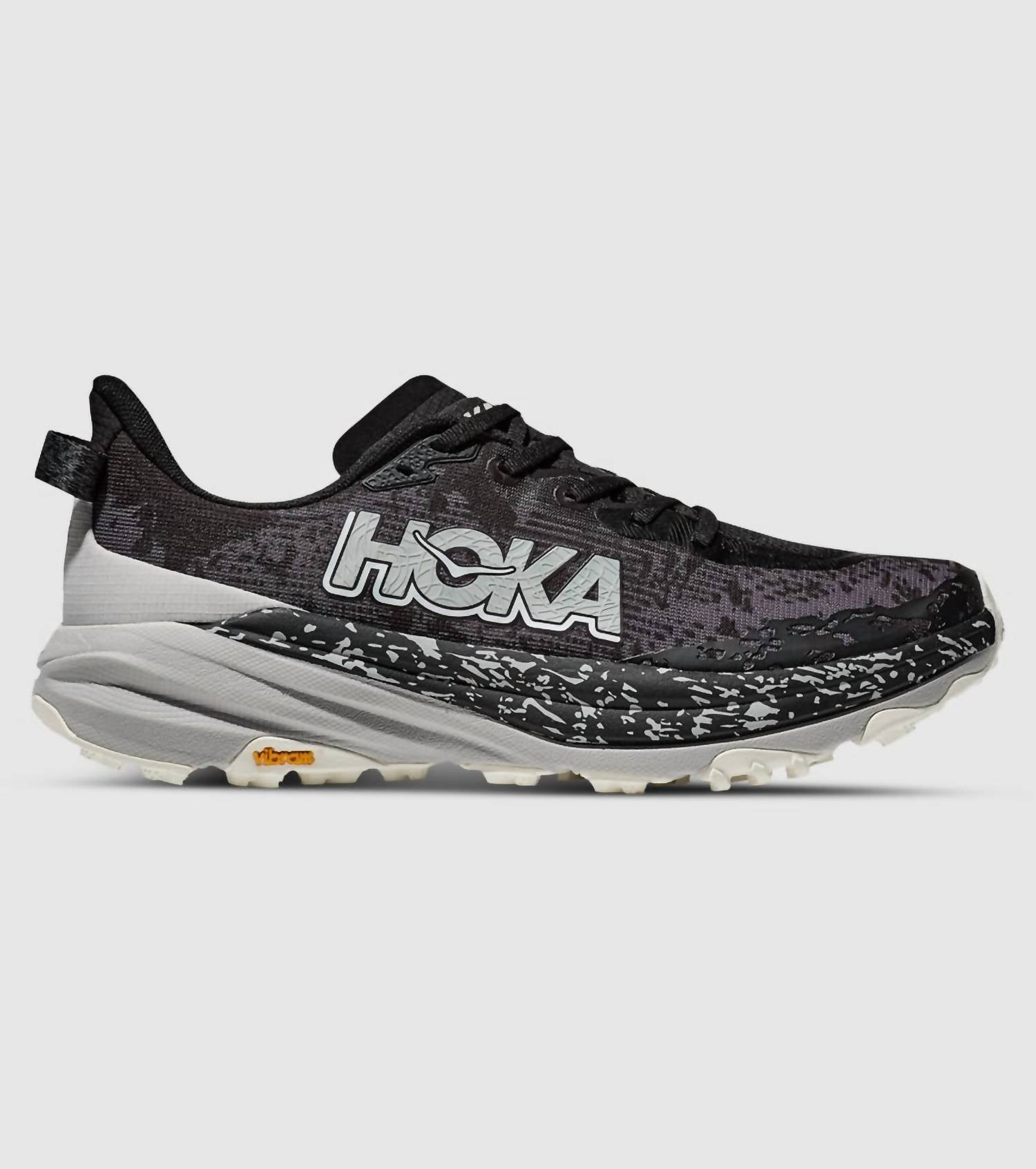 Hoka Women's Speedgoat 6 Running Shoes in satellite grey stardust - women's shoe