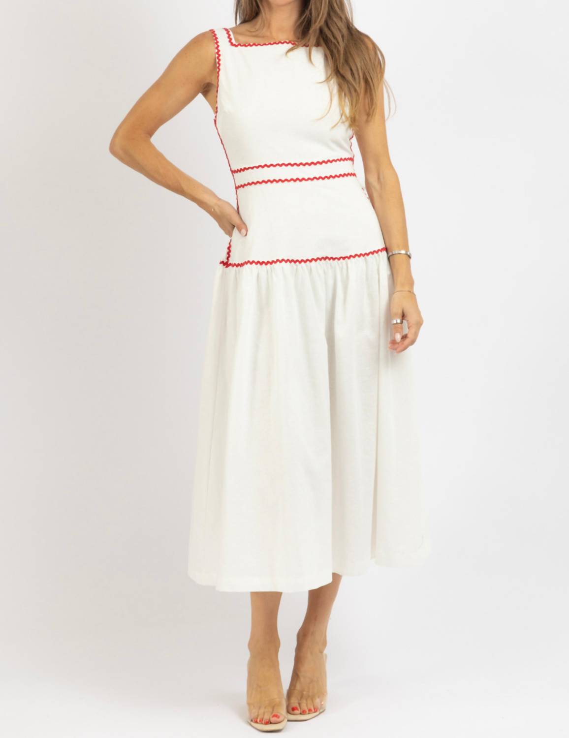 Mable - Mona Trim Midi Dress