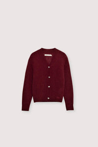 The New Society Girl's Lina Cardigan in plum fantasy - kids' sweater