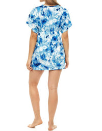 Jordan Taylor - Dolman Sleeve V Neck Tie Dye Tunic
