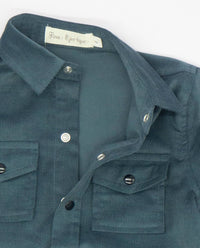 Fina Ejerique - Kid's Corduroy Shirt With Collar And Twill Trousers Set