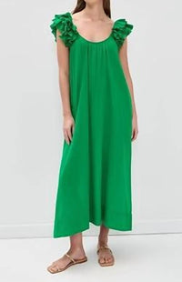 The Great. - Ruffle Scoop Neck Coverup