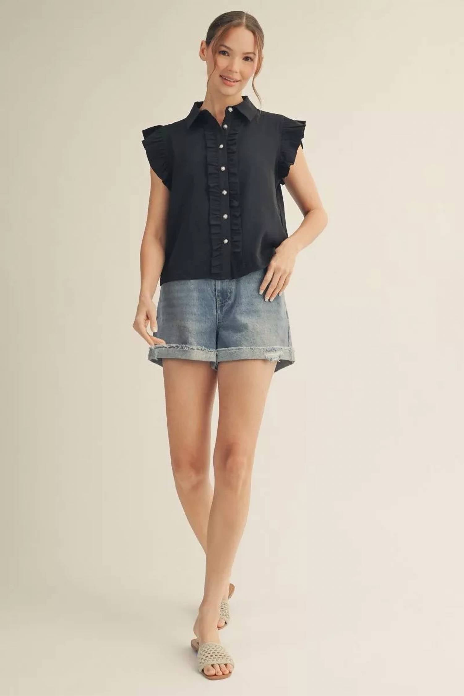 Jodifl - Roosevelt Ruffle Top