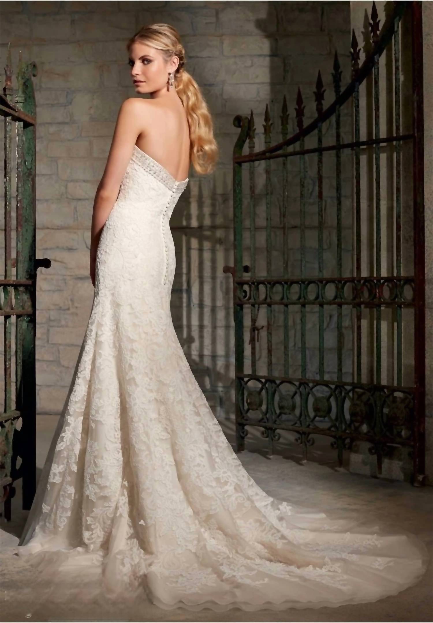 Morilee - A-line Lace Wedding Dress
