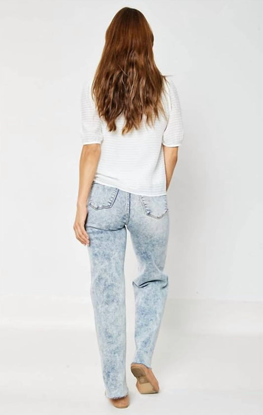 Judy Blue - High Waist Raw Hem Wide Leg Jeans