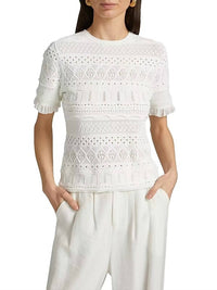 Milly - Smocked Pointelle Top