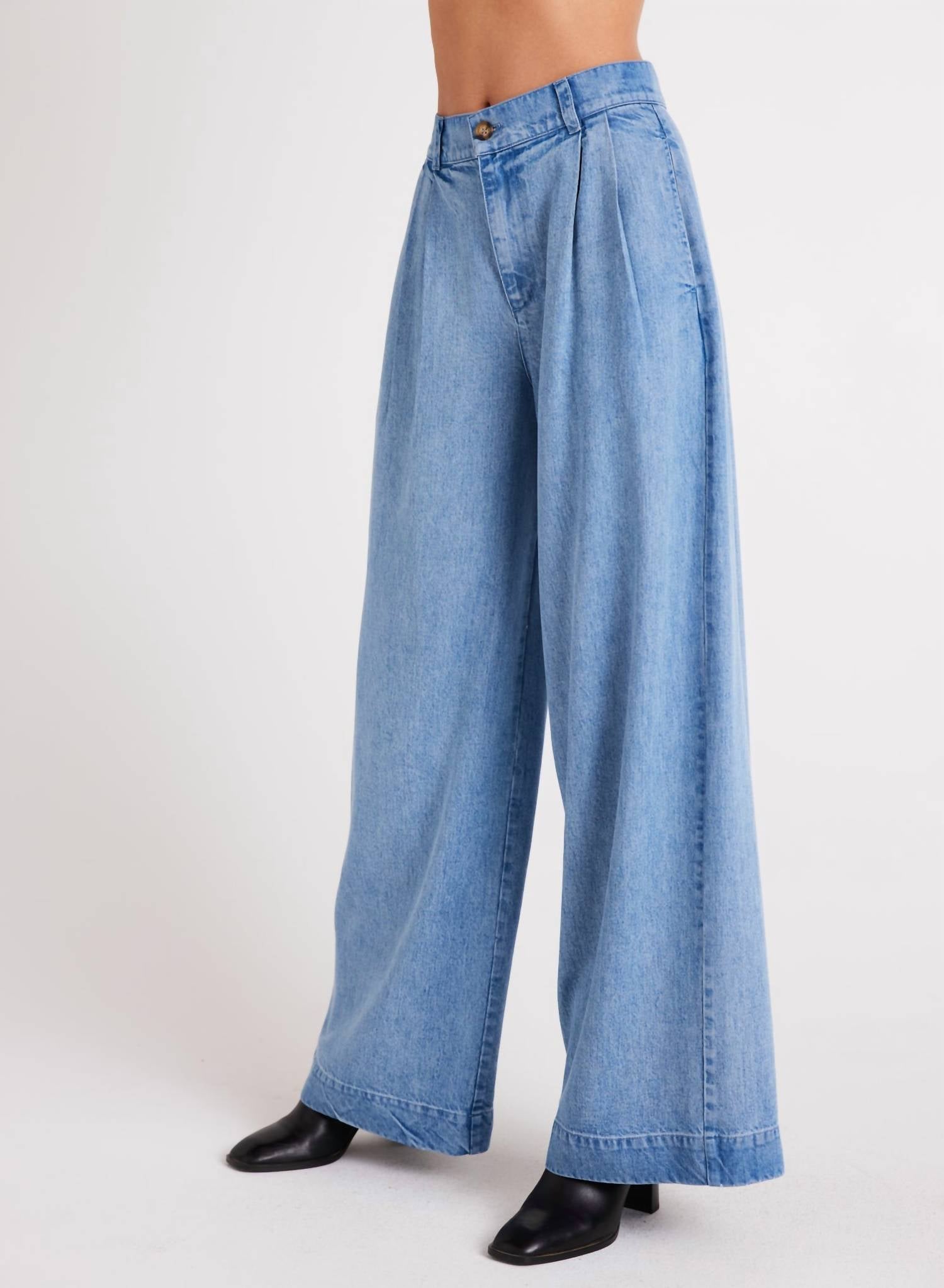 Bella Dahl - Greta Pleated Wide Leg Trouser