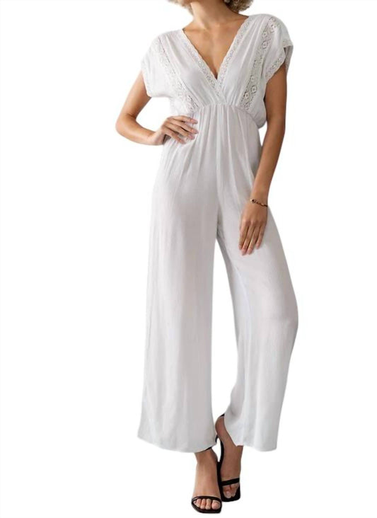 Urban Daizy - Lace Trim Jumpsuit