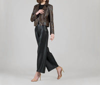 Clara Sunwoo - Distressed Vegan Leather Jacket