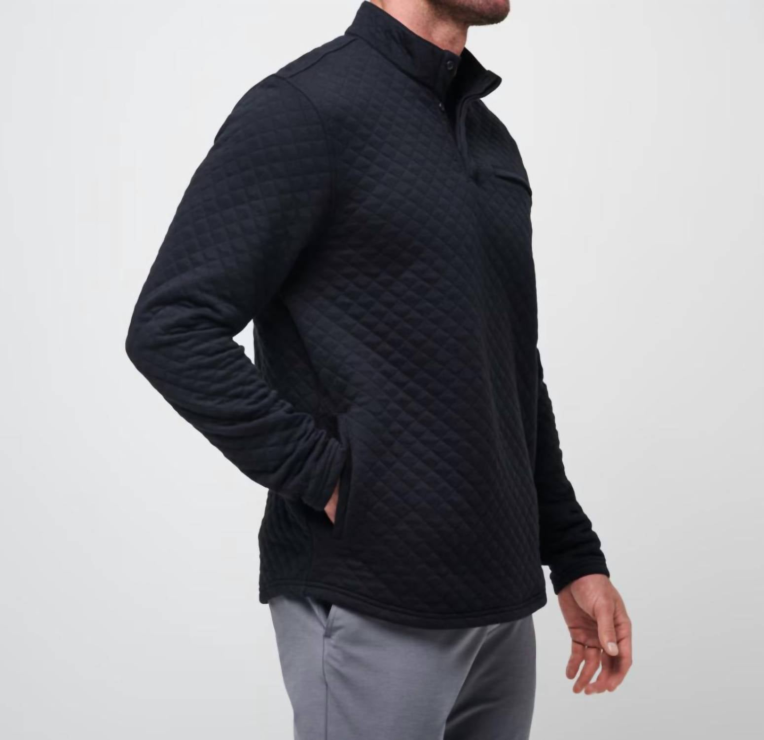 Travismathew - Quilted Henley Pullover Sweatshirt
