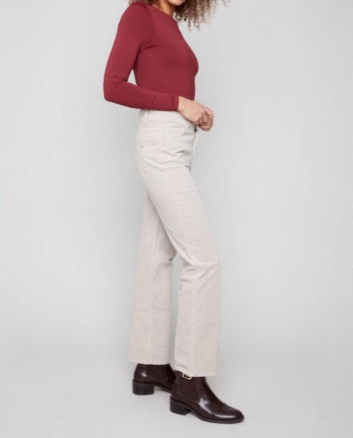 Charlie B - Straight Leg Corduroy Pant